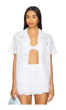 BEACH RIOT Lexie Top in White Magnolia Eyelet from Revolve.com | Revolve Clothing (Global)