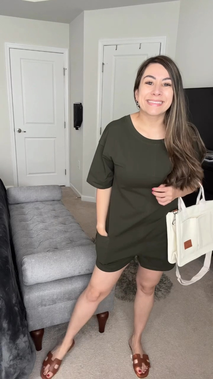 Amazon look - mom look - romper - sandals - canvas bag

#LTKStyleTip #LTKU #LTKFindsUnder50