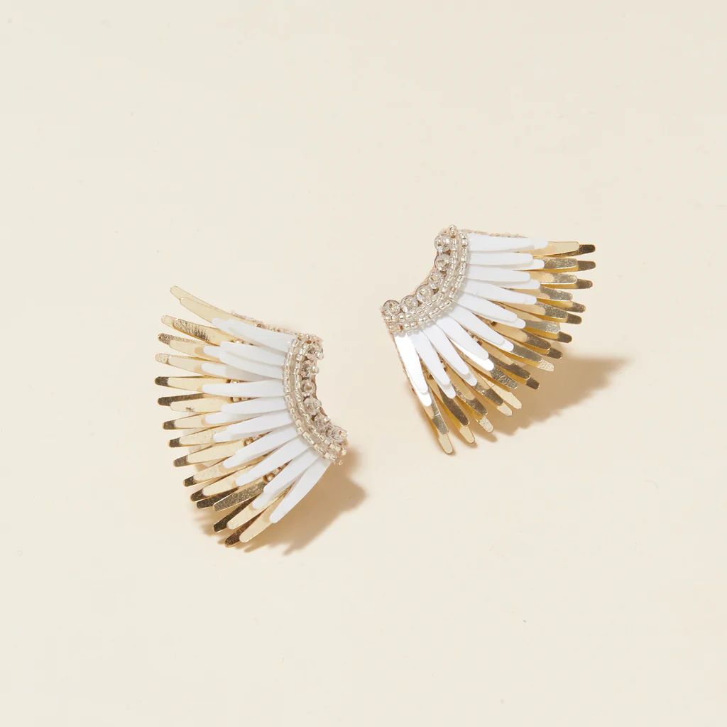 Mini Madeline Earrings White Gold | Mignonne Gavigan