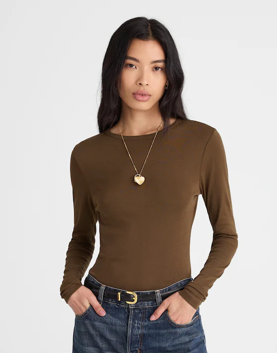 Crewneck Long-Sleeve Tee | Madewell