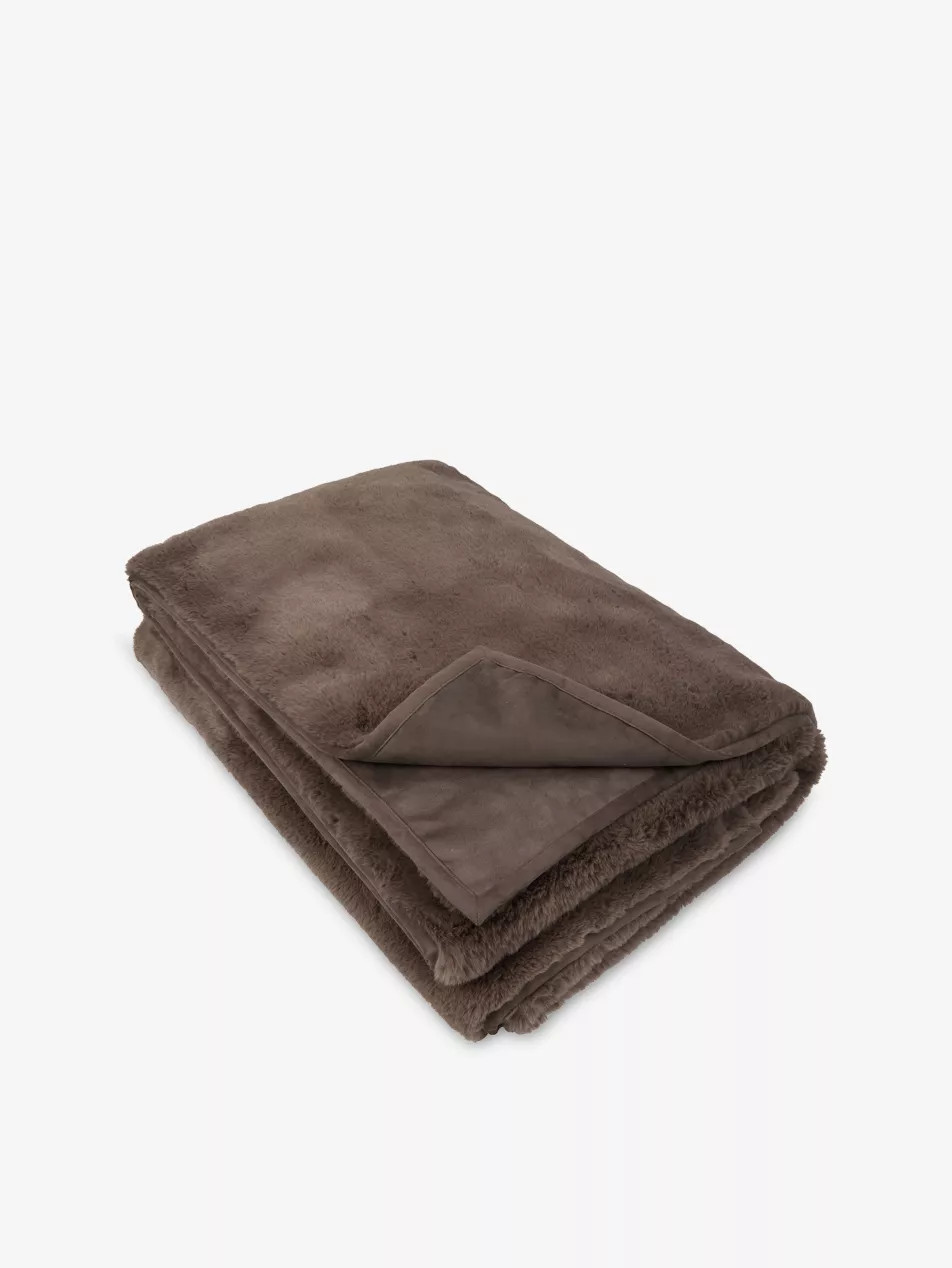 Super Soft Large Faux-Fur Throw | Selfridges