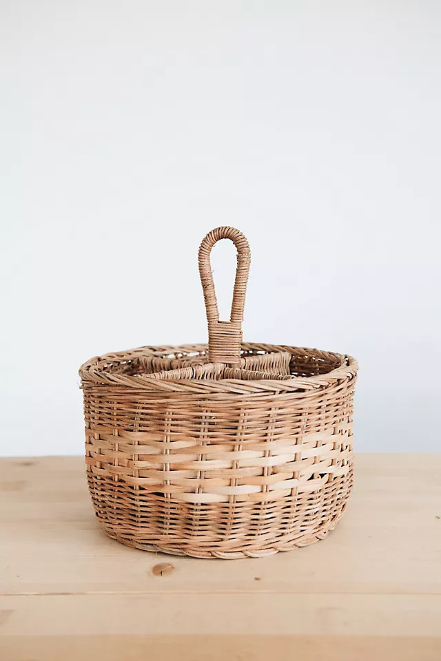 Connected Goods Rattan Caddy | Anthropologie (US)