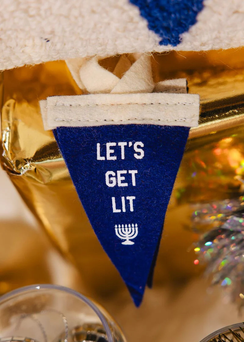 Mini Pennant Present Topper - Let's Get Lit | Alice & Wonder
