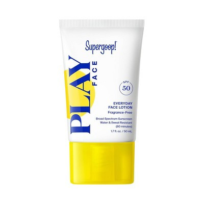 Supergoop! PLAY Everyday Face Sunscreen Lotion - SPF 50 - Fragrance Free - 1.7 fl oz | Target