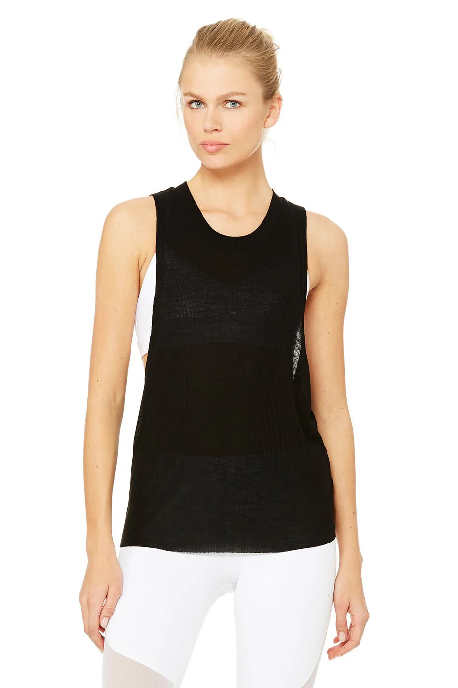 Alo YogaÂ® Women's Heat-Wave Tank - Black - Size - XS - Ultra Luxe 2x2 Tissue Rib Fabrication | Alo Yoga (US)