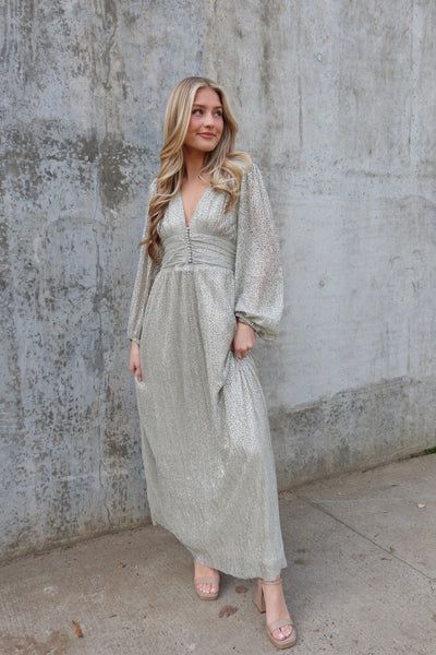 Silver Lining Maxi Dress | Vestique