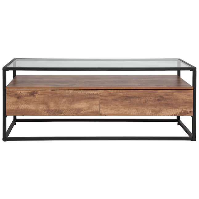 Flash Furniture  Cumberland Clear Glass Modern Coffee Table | Lowe's