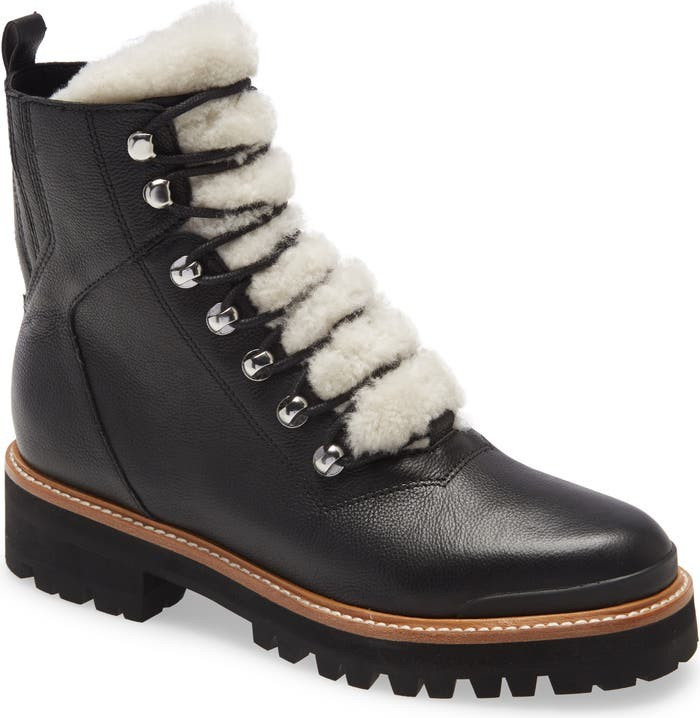 Izzie Genuine Shearling Lace-Up Boot | Nordstrom