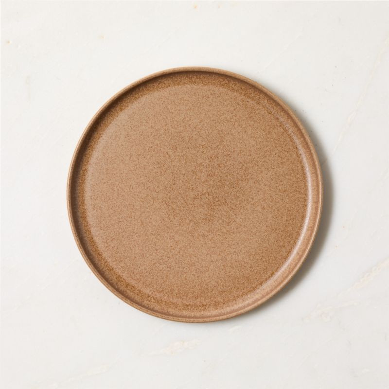 Drift Tan Salad Plate with Reactive Glaze + Reviews | CB2 | CB2