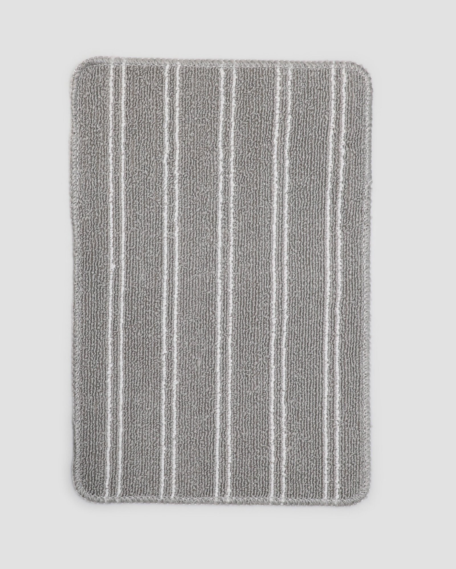 Tapete capacho retangular listrado Boucle 40x60cm - Cinza |  Oasis | Riachuelo (BR)