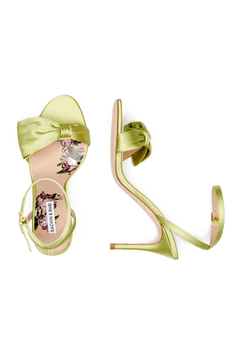 Chelsea Obi-Bow Open Toe - Lime Green | Sachin and Babi
