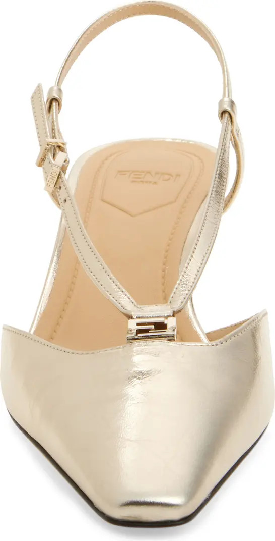 Fendi Fold Kitten Heel Pump (Women) | Nordstrom | Nordstrom