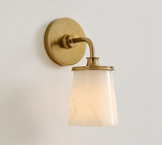 Hayes Alabaster Single Sconce (11") | Pottery Barn (US)