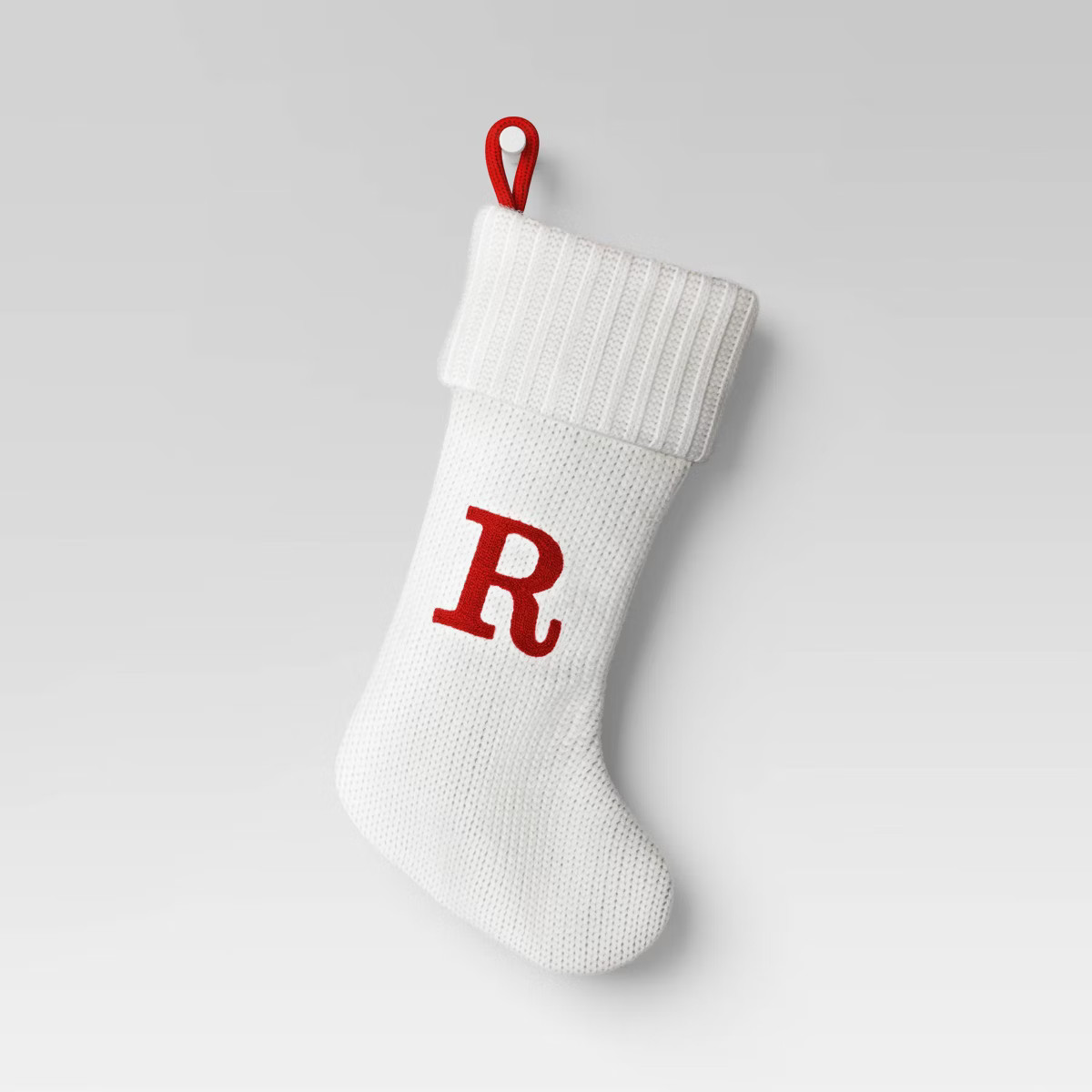 Knit Monogram Christmas Stocking White - Wondershop™ | Target