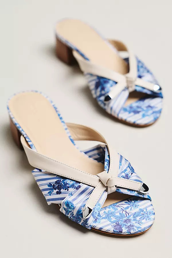 Maeve Knotted Slip-On Block Heels | Anthropologie (US)