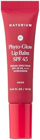 Amazon.com : Naturium Phyto-Glow Lip Balm SPF 45 | Tinted Gloss with Broad Spectrum Sunscreen | 0... | Amazon (US)