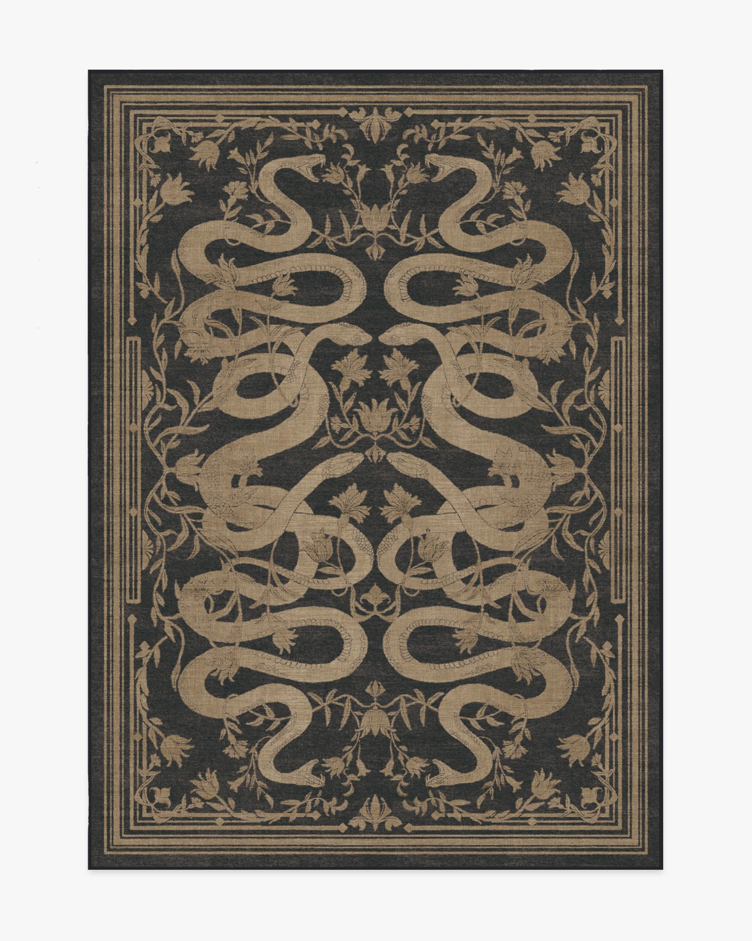 Sumaya Soft Black Rug | Ruggable