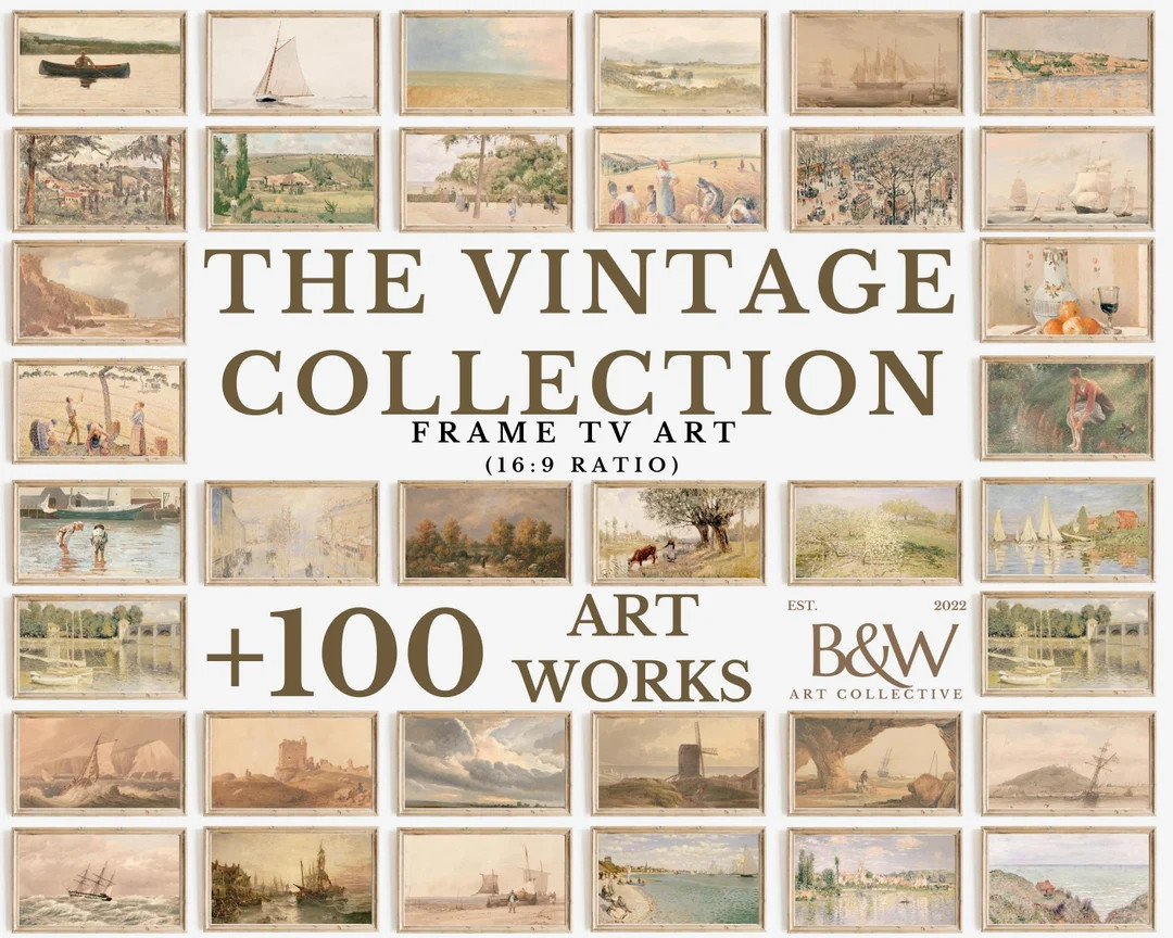 Frame TV Art Set of +100 | Vintage Collection | Vintage Art | Famous Art | Frame Tv Art | DIGITAL... | Etsy (US)