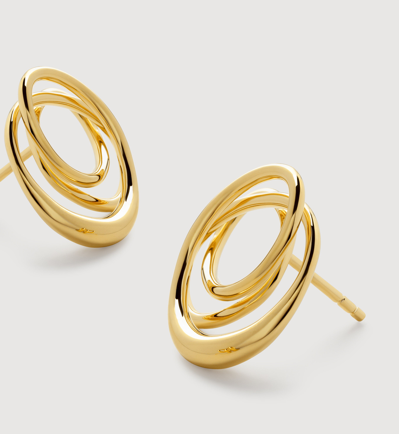 Nura Wrap Stud Earrings | Monica Vinader (US)