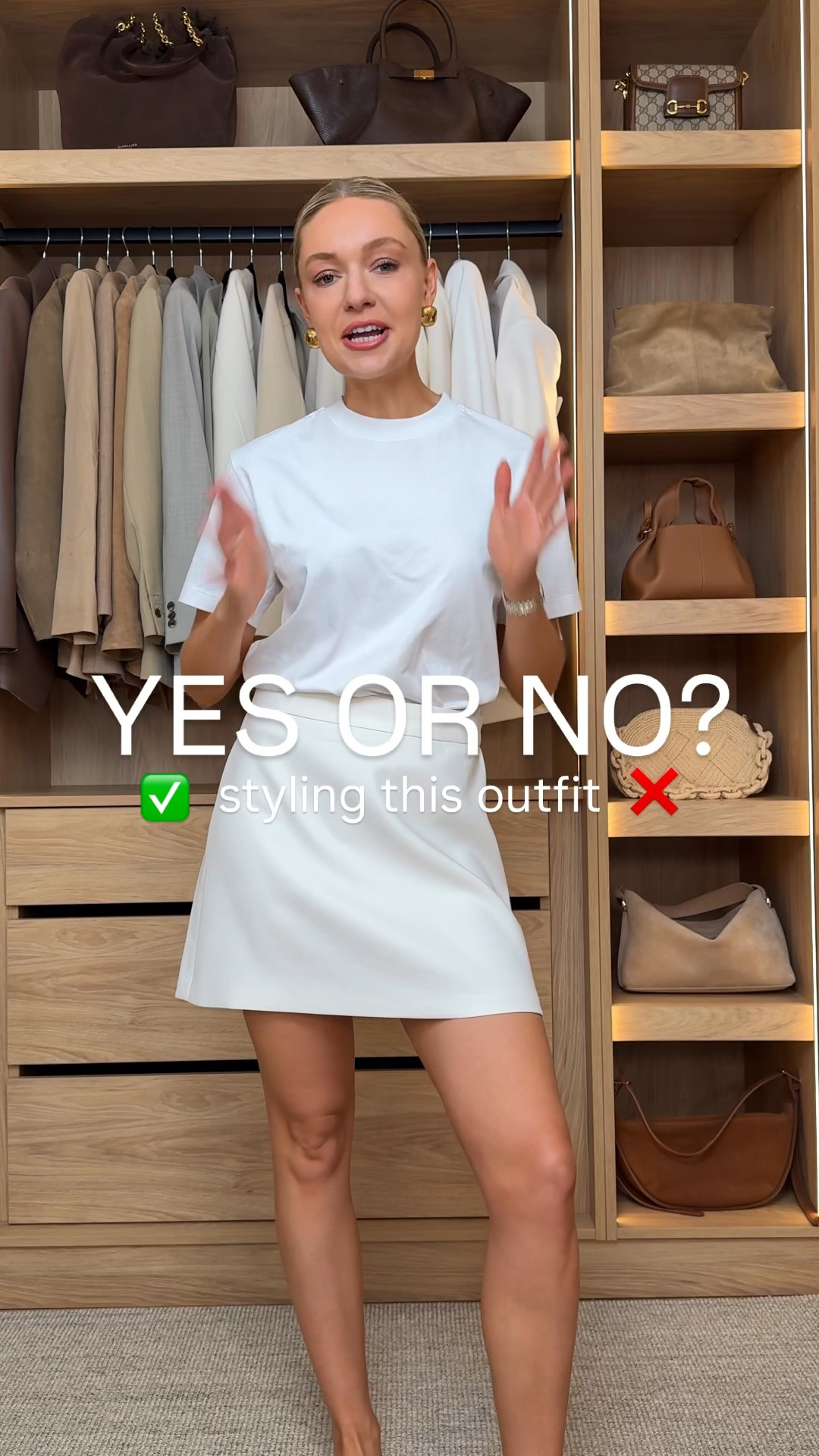 Quick fire yes or nos for styling this outfit! 