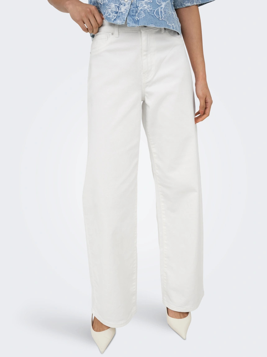 ONLMADISON-SILLE Hohe Taille Weiter Beinschnitt Jeans | ONLY® | Only.com
