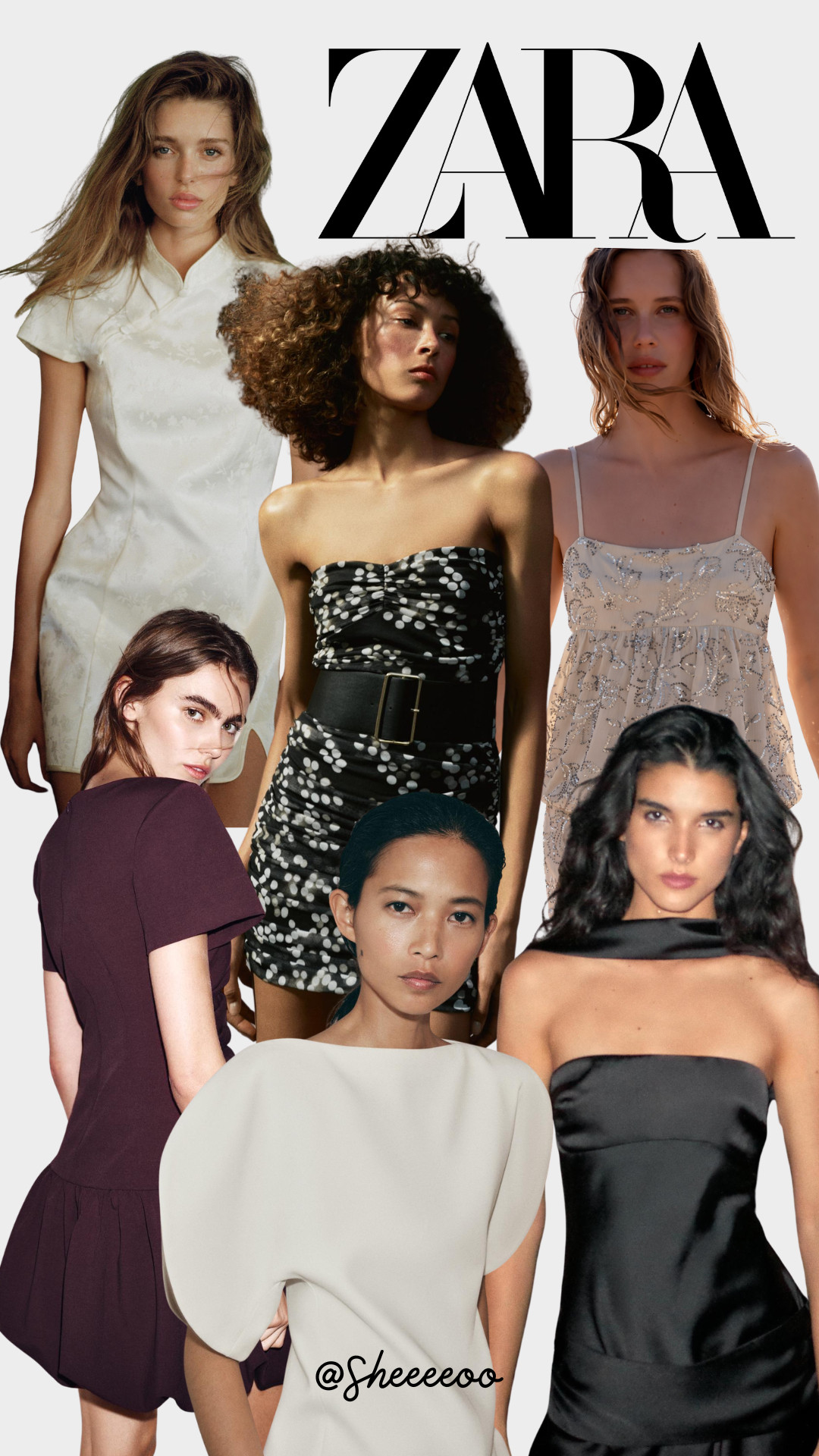 Zara New In, mini dress, halter dress, satin dress, lace dress, ruffle dress, puff sleeve, asymmetric hem, floral, polka dot, black dress, summer outfit, party dress 

 #LTKuk #LTKspring #LTKstyletip