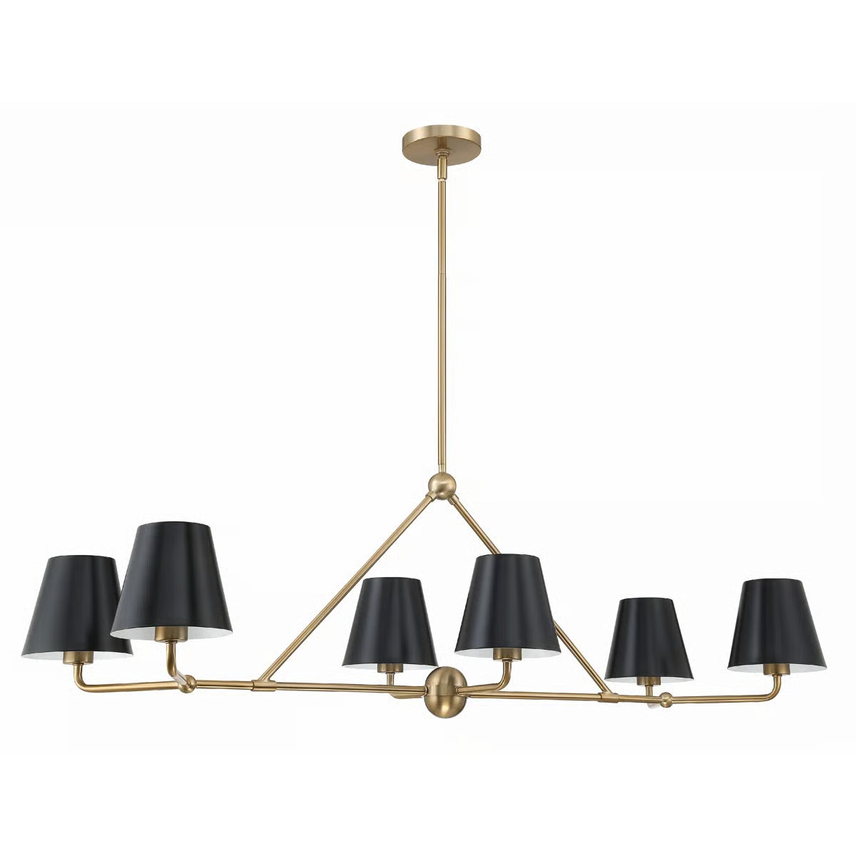 Kinston 6 - Light Dimmable Modern Linear Chandelier | Wayfair North America