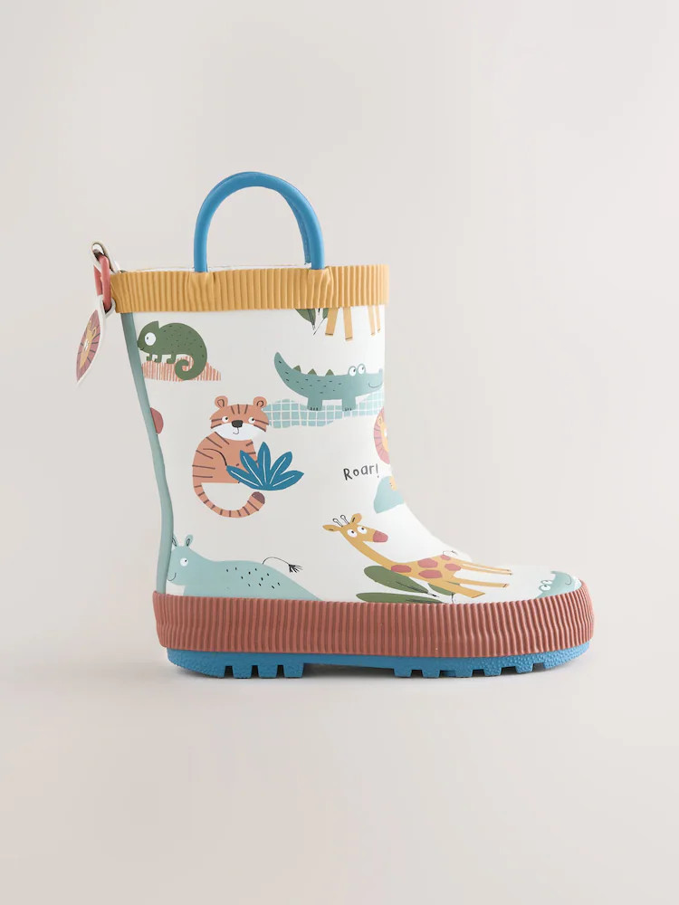 Neutral Safari Handle Pull On Wellies | Next US