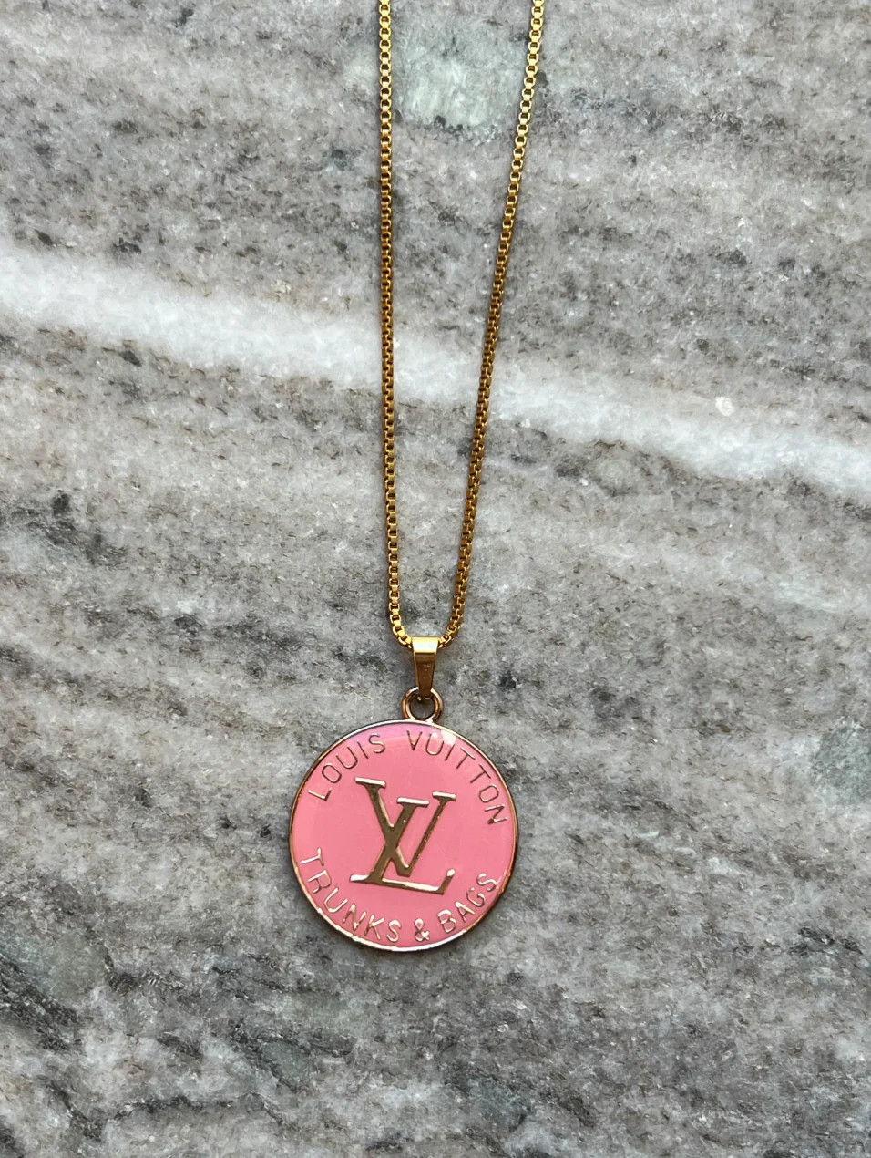 NEW!! Authentic Vintage Pink Trunk Necklace | Glitzy Bella