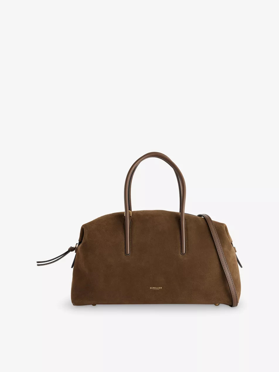 The Midi Stockholm Suede Handbag | Selfridges