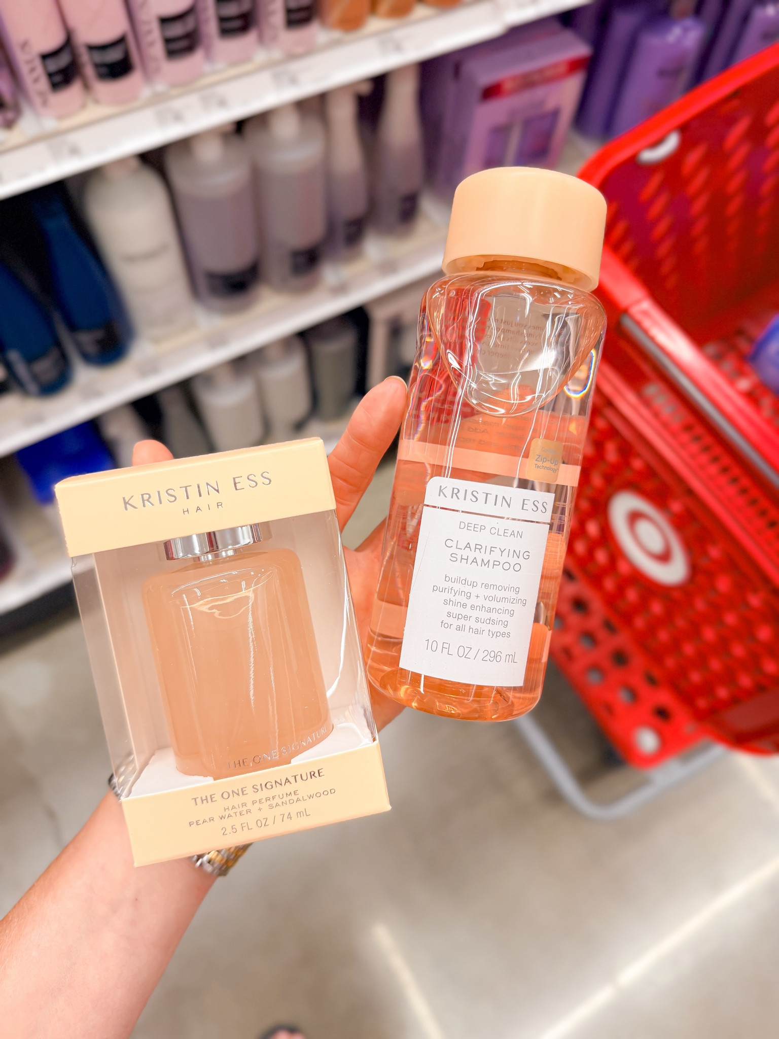 Kristen Ess shampoo and hair perfume at Target