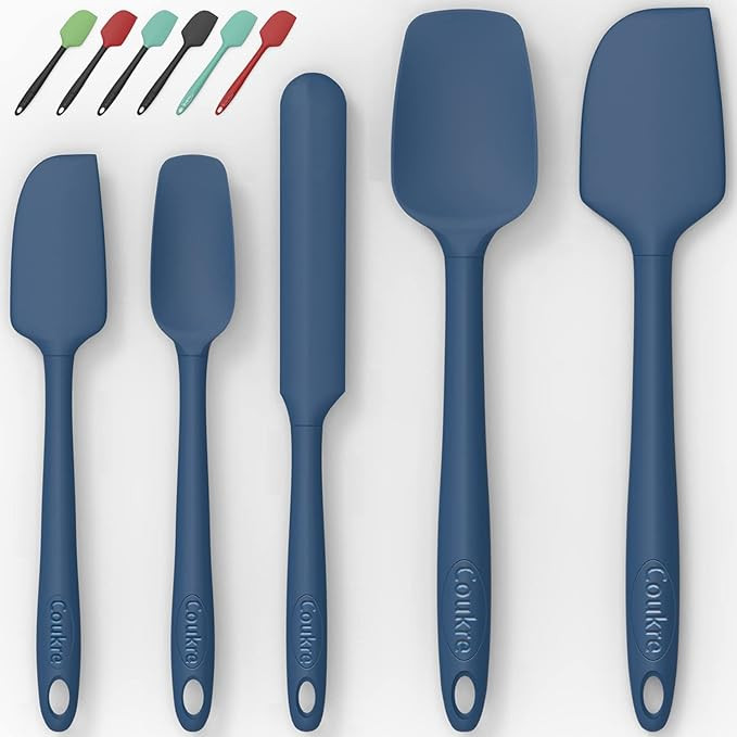 Silicone Spatula Set of 5,High Temperature Resistant, Food Grade Silicone, Dishwasher Safe, for B... | Amazon (US)