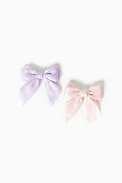 Girls Velvet Bow Hair Clip Set (Kids) | Forever 21 | Forever 21 (US)