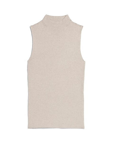 Sleeveless Mock Neck Sweater Tank | Express