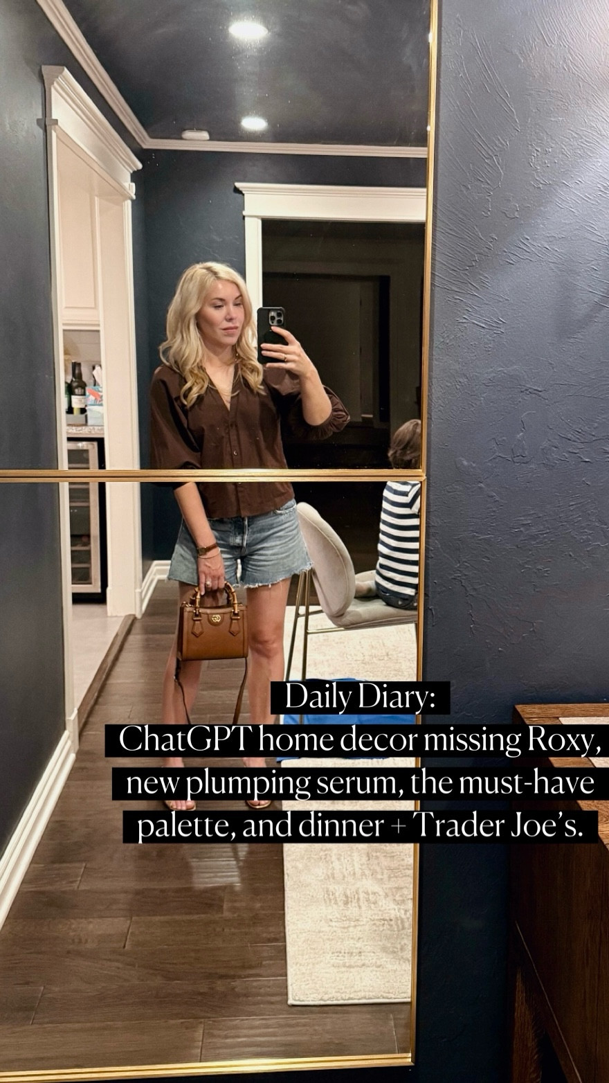 Daily Diary: ChatGPT home decor, missing Roxy, new plumping serum, the must-have palette, and dinner with the kiddos 🫶🏻

Stripe top (25% off!)
Madewell wide leg crop jeans (25% off!)
Sconces + chandelier (25% off)
Furniture 
Breakfast room

#ltkbeauty
#ltkunder100
#ltkunder50

#LTKItBag #LTKHome #LTKStyleTip