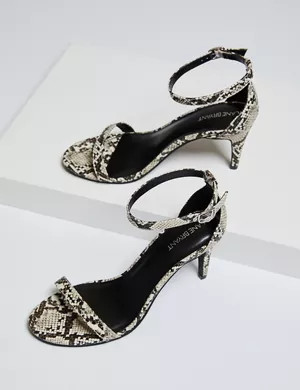 Ankle Strap Heel - Snake Skin Print | Lane Bryant (US)