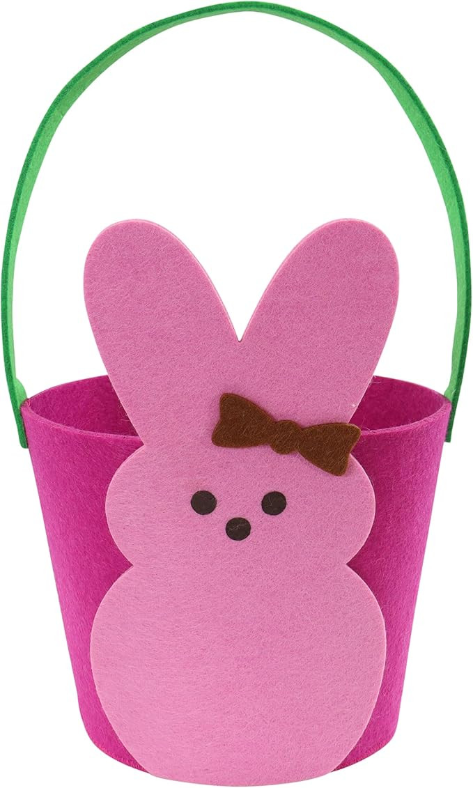 Animal Adventure | Peeps | 7” Collectible Pink Bunny Felt Basket | Amazon (US)