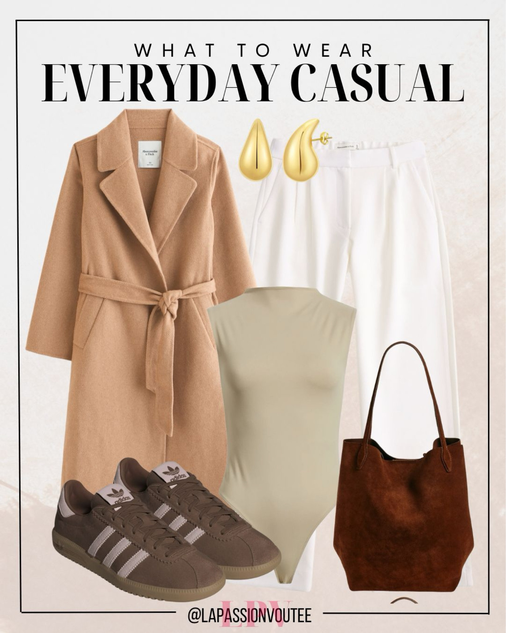 What to wear: everyday casual! Elevate your basics with a sleek wool coat, tailored pants, and a funnel neck bodysuit. Effortless style that’s perfect for any day, anywhere!

#LTKStyleTip #LTKSeasonal