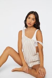 Striped Gauze Lounge Romper | Forever 21 (US)