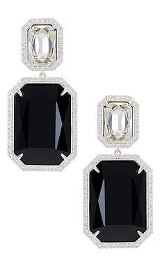 retrofete Cora Gemstone Earring in Black from Revolve.com | Revolve Clothing (Global)