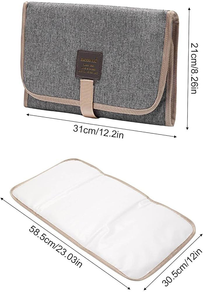 Foldable Changing Diaper Mat, Diaper Changing Pad, Waterproof Newborn Diaper Pad Portable Toddler... | Amazon (UK)