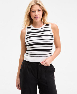 On 34th Women's Striped Sweater Tank Top, Exclusively at Macy's - Macy's | Macy's