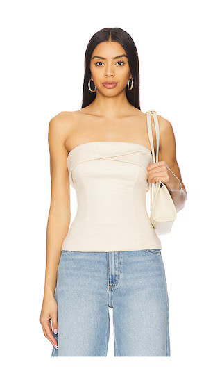 ALL THE WAYS Josefina Strapless Top in Cream. - size XS | Revolve Clothing (Global)