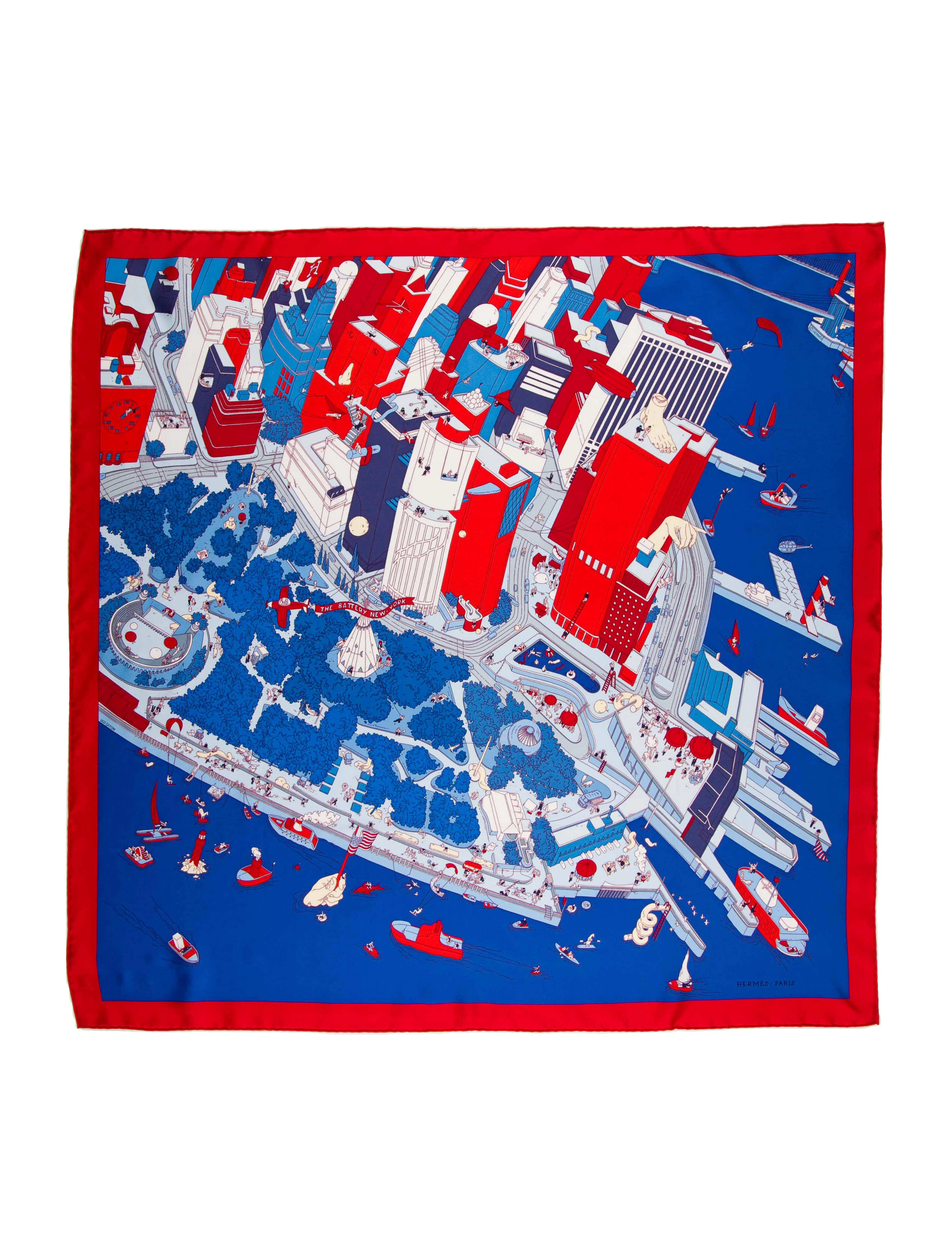 The Battery Park New York Silk Scarf | The RealReal