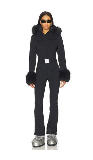 Goldbergh Angele Faux Border Ski Suit in Black. - size 36 | Revolve Clothing (Global)