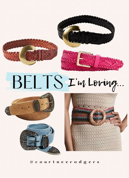 Belts I’m loving 😍

Spring outfits, new arrivals, belts, statement belt, spring dresses, Easter outfits 

#LTKunder50 #LTKsalealert #LTKstyletip