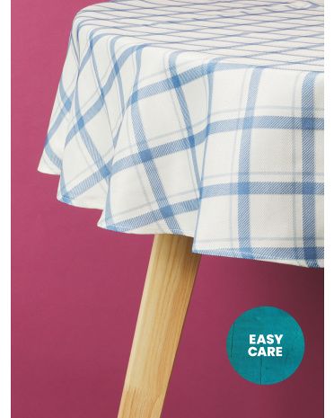 Indoor Outdoor Plaid Easy Care Tablecloth | HomeGoods
