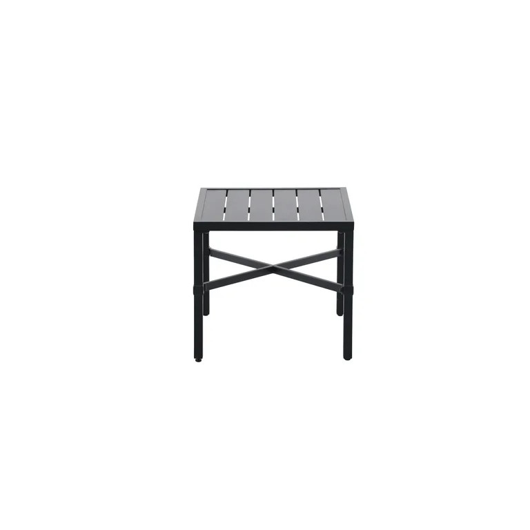 My Texas House Cambria Outdoor Steel End Table, Black | Walmart (US)