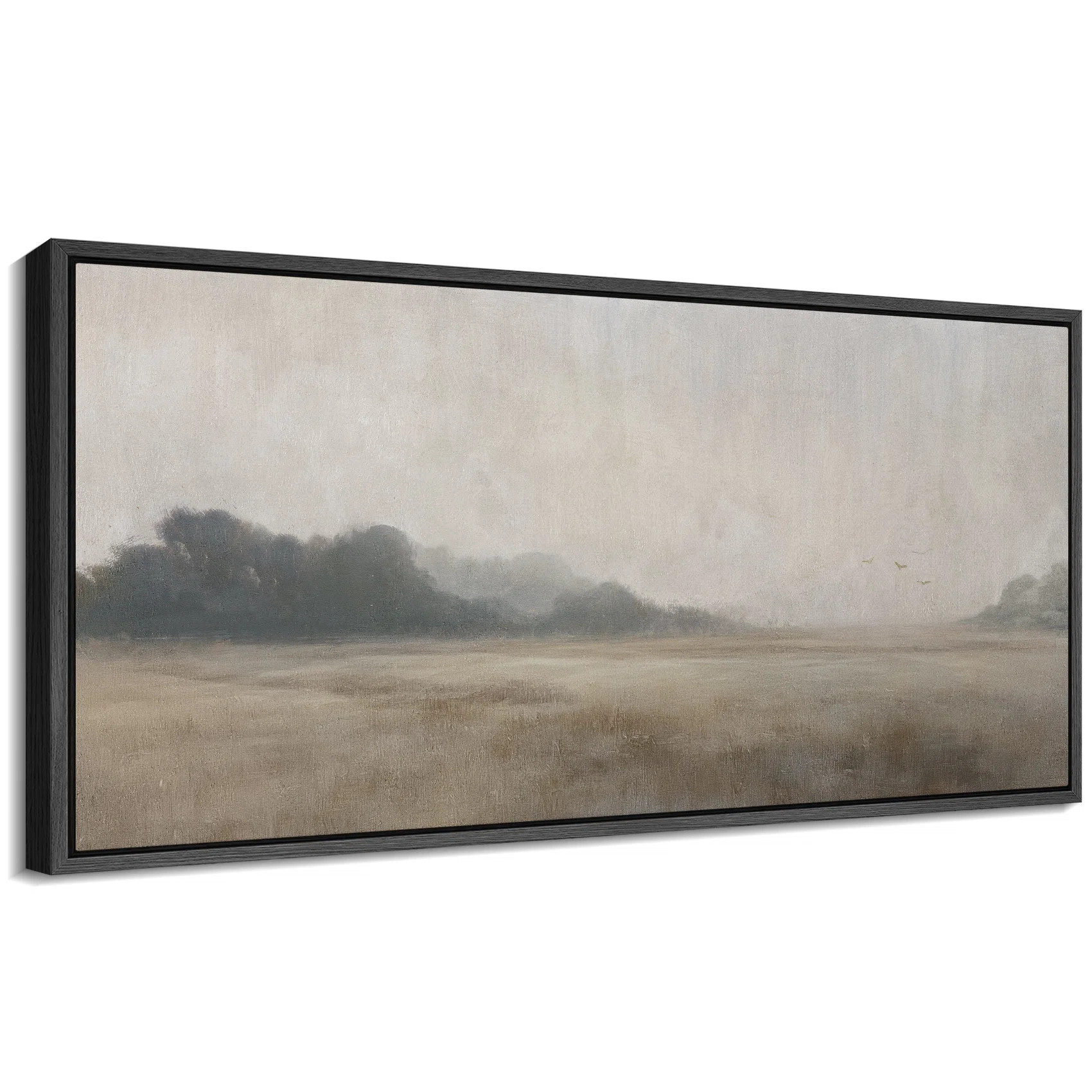 Abstract Neutral Artwork, Rustic Countryside Wall Pictures, Giclee Canvas Digital Print Extra Lar... | Wayfair North America