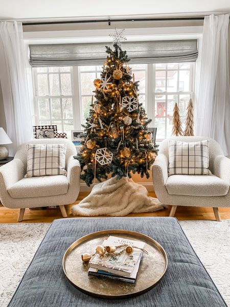 It’s officially Christmas! Christmas tree - ornaments - sherpa chair 

#LTKhome #LTKHoliday